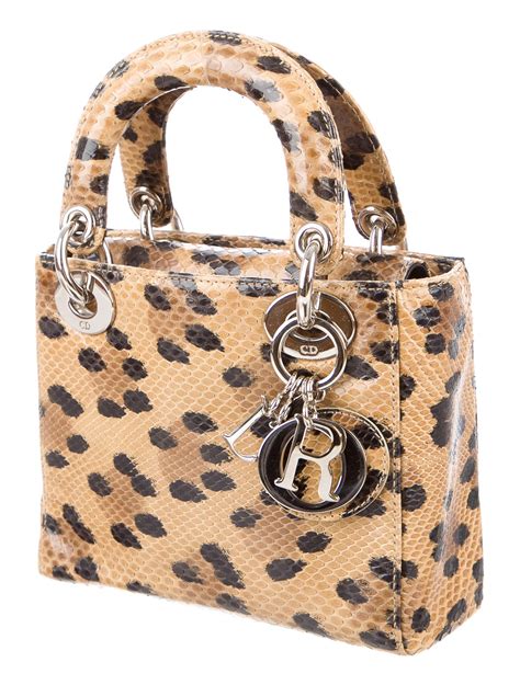 lady dior snakeskin bag|Dior handbags.